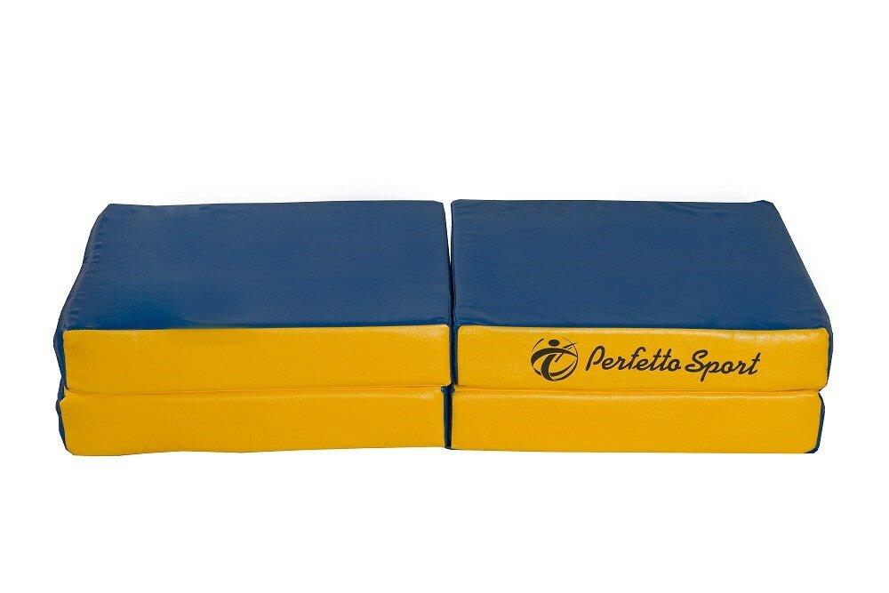 Мат гимнастический Perfetto Sport № 11, blue-yellow