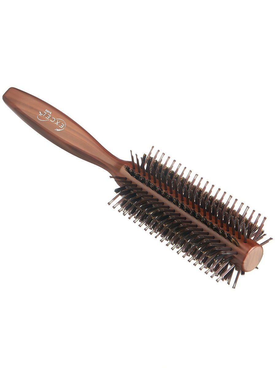 VeSS Щетка с натуральной щетиной и нейлоном (круглая) (VeSS, ) - фото №4