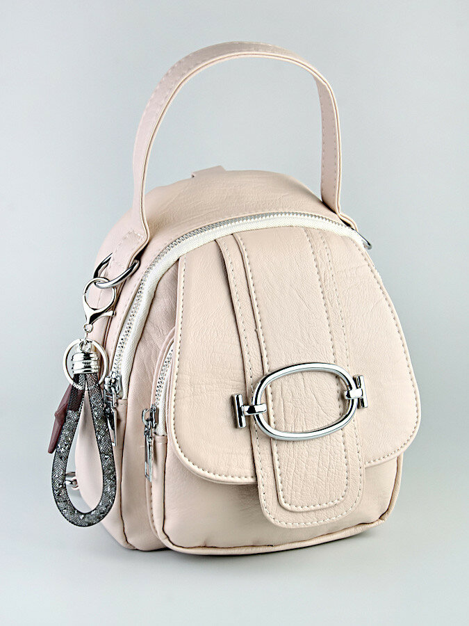 фото Сумка-рюкзак женская 2 в 1 из эко-кожи, хаки