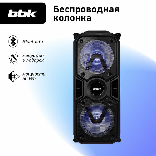 Музыкальная система BBK BTA601 черный беспроводная функция караоке микрофон в комплекте 769000₽