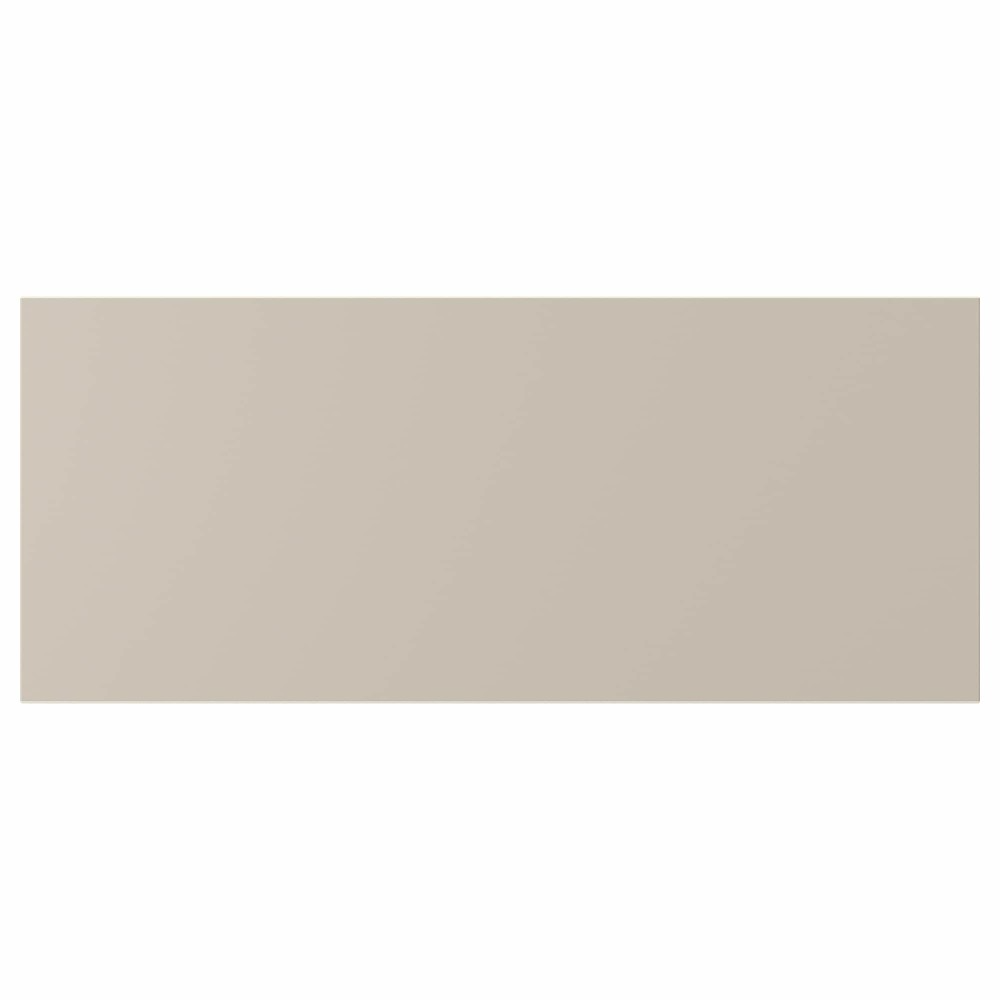 фото Мебельный фасад фронтальная панель ящика, светлый серо-бежевый 60x26 СМ LAPPVIKEN 804.908.58