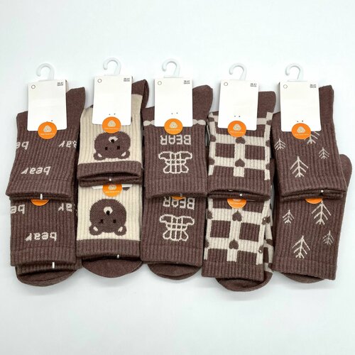 фото Носки , 5 пар, размер 36-41, мультиколор нет бренда