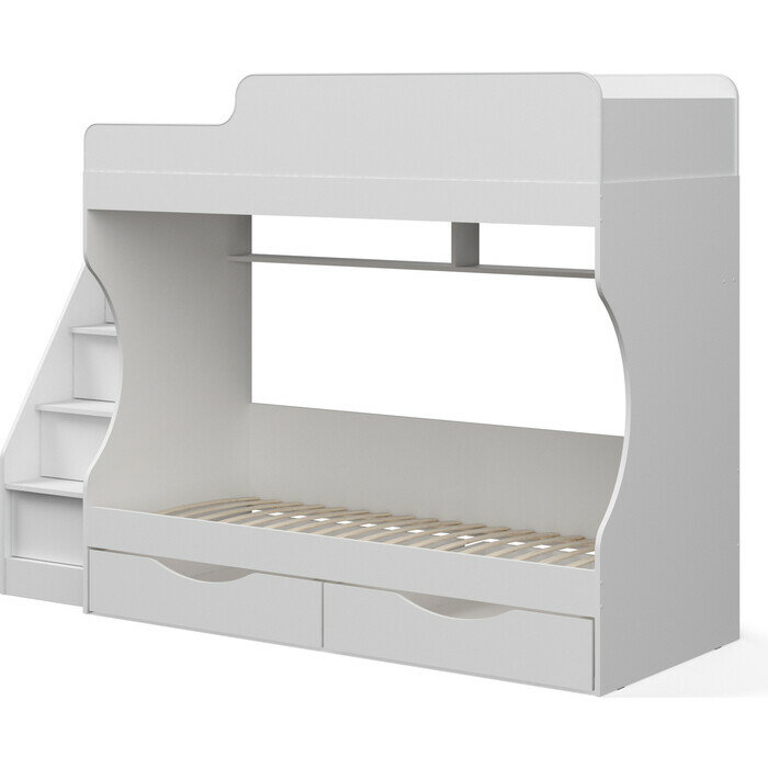 фото Кровать двухъярусная с ящиками Капризун Капризун 6 (Р443-белый)