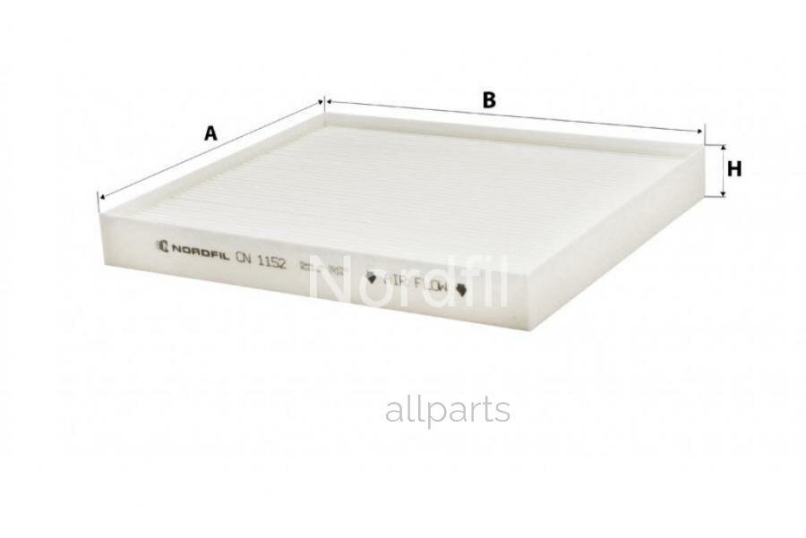 NORDFIL CN1152 Фильтр салона Kia Sorento III (UM) 2.2 CRDi 2.4 Toyota CH-R