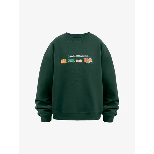 Свитшот Called a Garment, размер L, зеленый