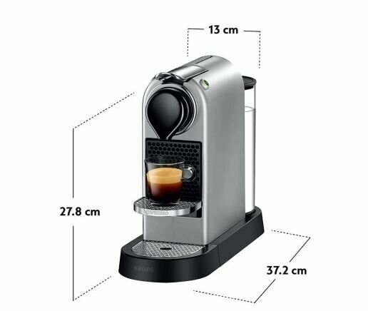 Капсульная кофемашина Krups Nespresso CitiZ 19 бар, серый - фотография № 4