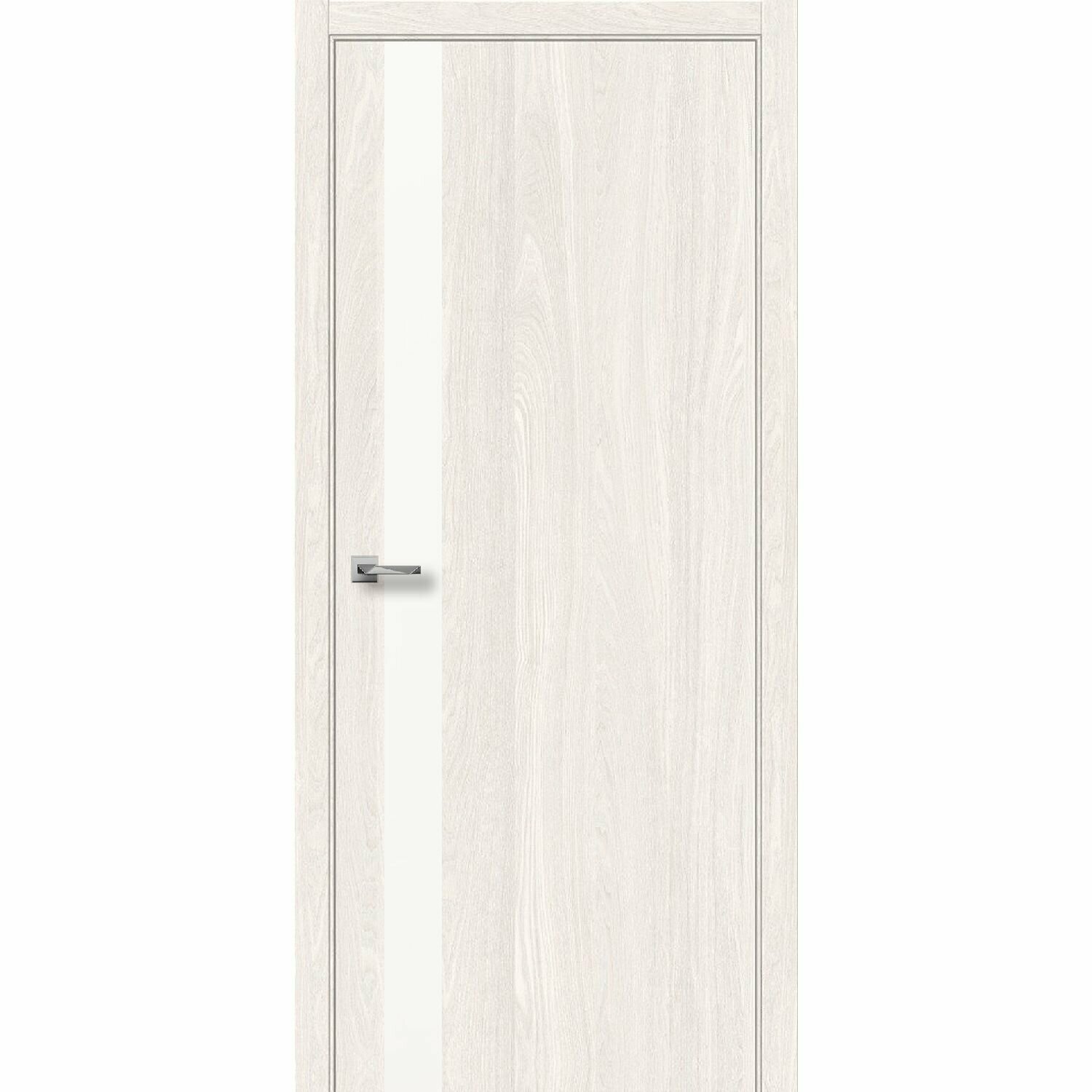 фото Межкомнатная дверь Casaporte толедо 03 ПВХ с зарезами 200х90 см, белый