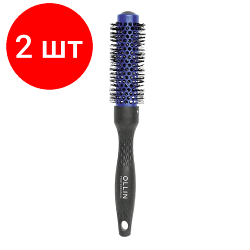 Комплект 2 штук, Термобрашинг OLLIN Professional Mix Color Ceramic+Ion 25мм нейлон щетина