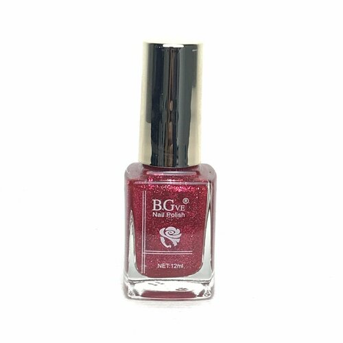 Лак для ногтей B.Garden Nail Polish, цвет № 19, с блестками, 12 мл, 1 шт лак для ногтей b garden nail polish цвет 07 с блестками 12 мл 1 шт