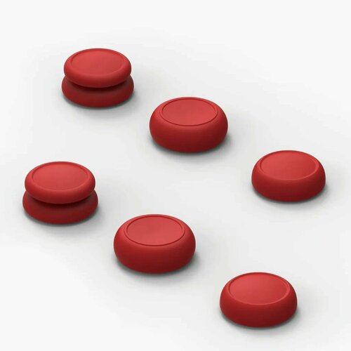 Премиум накладки Skull Co на стики для геймпада NS Joy-Con комплект из 6 штук цвет Красный 90000₽