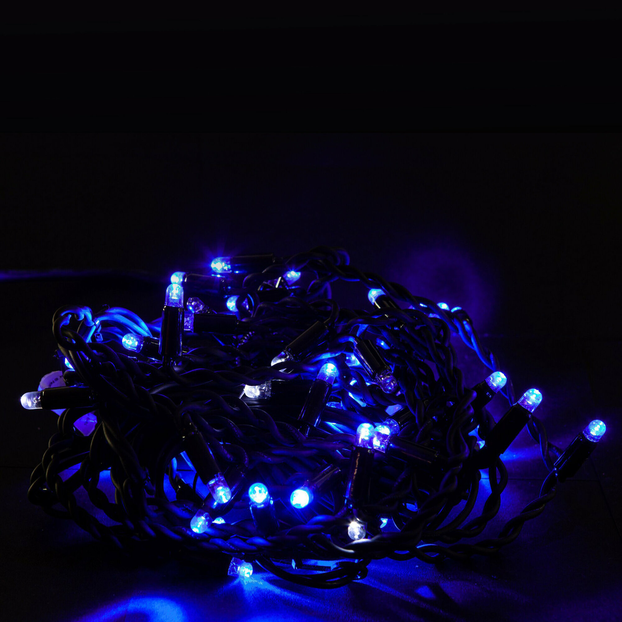 Гирлянда бахрома SYSTEM PROF 50 LED синий, холодный белый 3 м