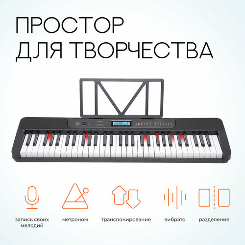 Синтезатор TESLER KB-6160 BLACK 12490₽