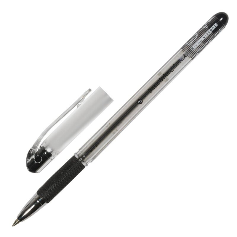 Шариковая ручка Bruno Visconti "BasicWrite", неавтоматическая, 0,5 мм, черная