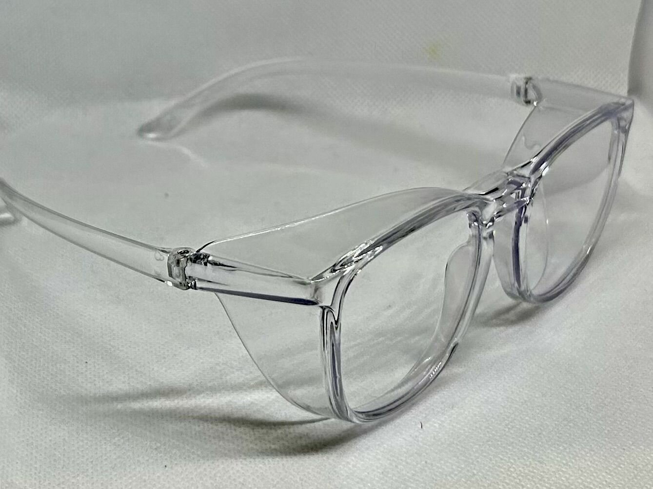Очки защитные для мастера с коррекцией зрения +2.00, открытые с боковой и верхней защитой, противопыльные, цвет прозрачный