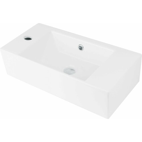 Раковина накладная керамическая Deante HIACYNT L NEW 510250 мм левая белый 16050₽