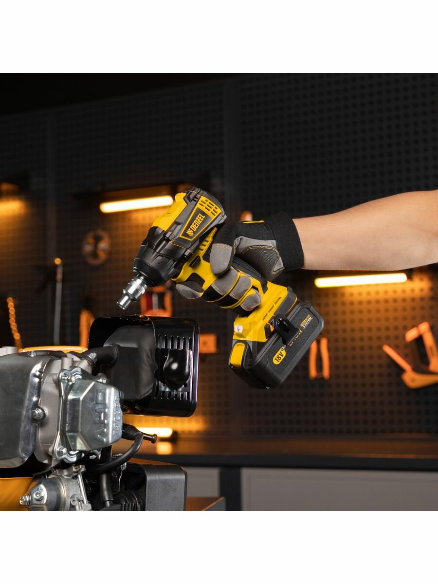 фото Гайковерт ударный аккумуляторный Denzel 26502