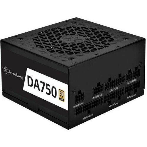 Блок питания 750W Silverstone SST-DA750-G мощность 750 Вт ATX12V 24 активный PFC вентилятор 120x120 мм cертификат 80 PLUS Gold отстёгивающиеся кабели 14459₽
