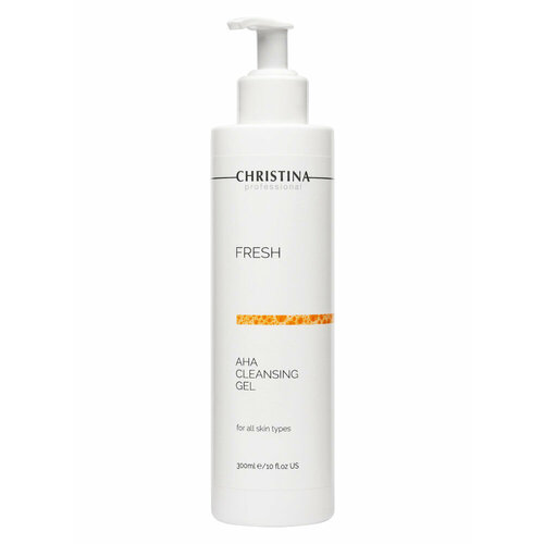 CHRISTINA Очищающий гель с фруктовыми кислотами для всех типов кожи Fresh Aha Cleansing Gel christina гель очищающий с фруктовыми кислотами fresh aha cleansing gel 300 мл 310 г