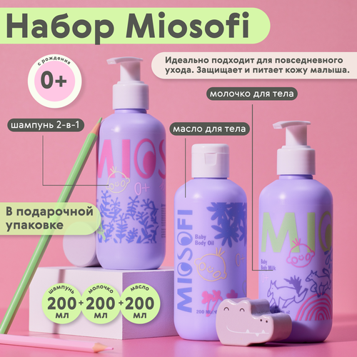 Набор для новорожденных MIOSOFI для ухода и купания 0+