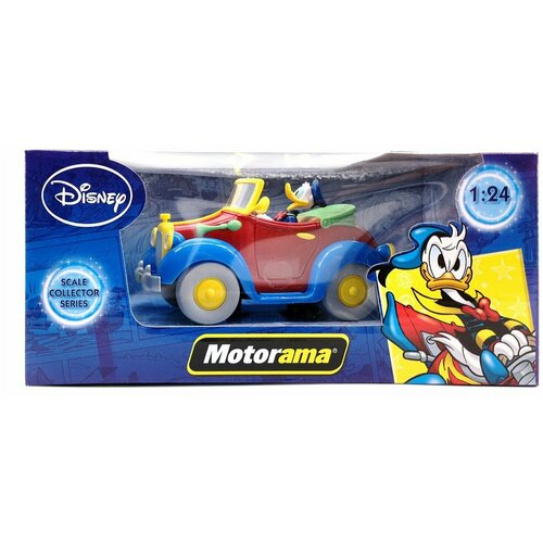 Motorama Машинка металл Дональд Дак (красная машинка) 1:24 496028