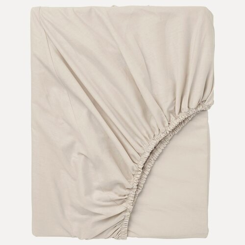 Изображение товара DVALA Простынь на резинке 160х200 см икеа, натяжная/бежевый (10357278)