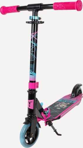 Изображение товара Самокат Comfort Evolution 125 Lux розовый с яркими светящимися колесами и декой