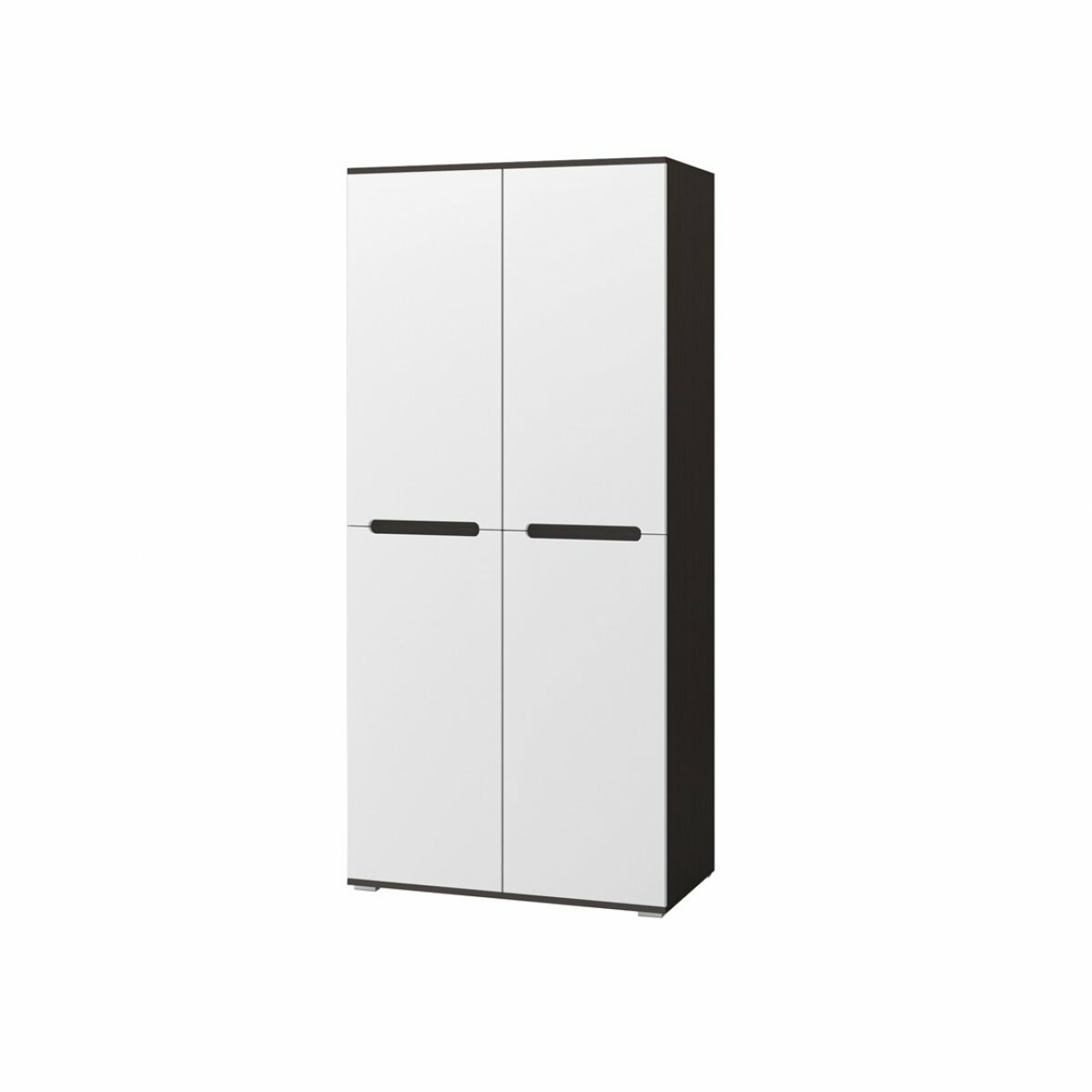 фото Шкаф 2-х створчатый "Карина-9" МДФ - белый глянец / венге