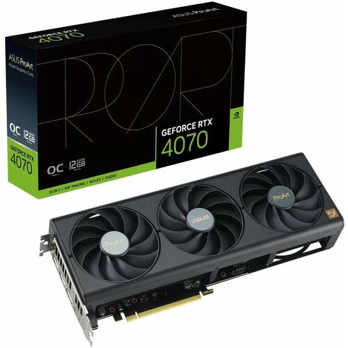 Видеокарта ASUS PROART-RTX4070-O12G RTX4070 HDMI DP312G D6X 26619000₽