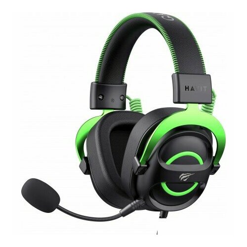 Наушники Havit Gamenote H2002e черныйзеленый 2700₽