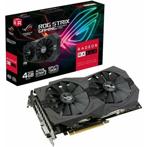 Видеокарта ASUS ROG-STRIX-RX560-4G-V2- GAMINGRX560 DVI HDMI4G D5 90YV0HV0-M0NA00 3291000₽
