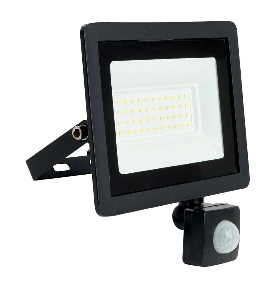 Прожектор FERON SAFFIT с выносным датчиком IP44 50W 6400K черный SFL80-50 29524