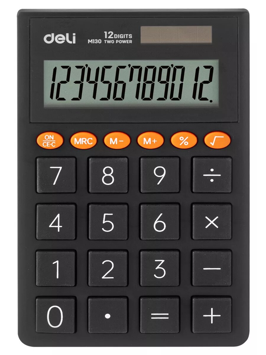 Калькулятор карманный EM130D-GREY темно-серый 12-разр.