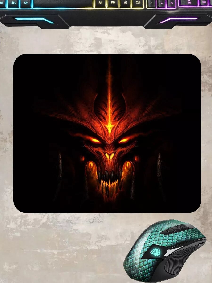 фото Коврик компьютерный "Диабло"