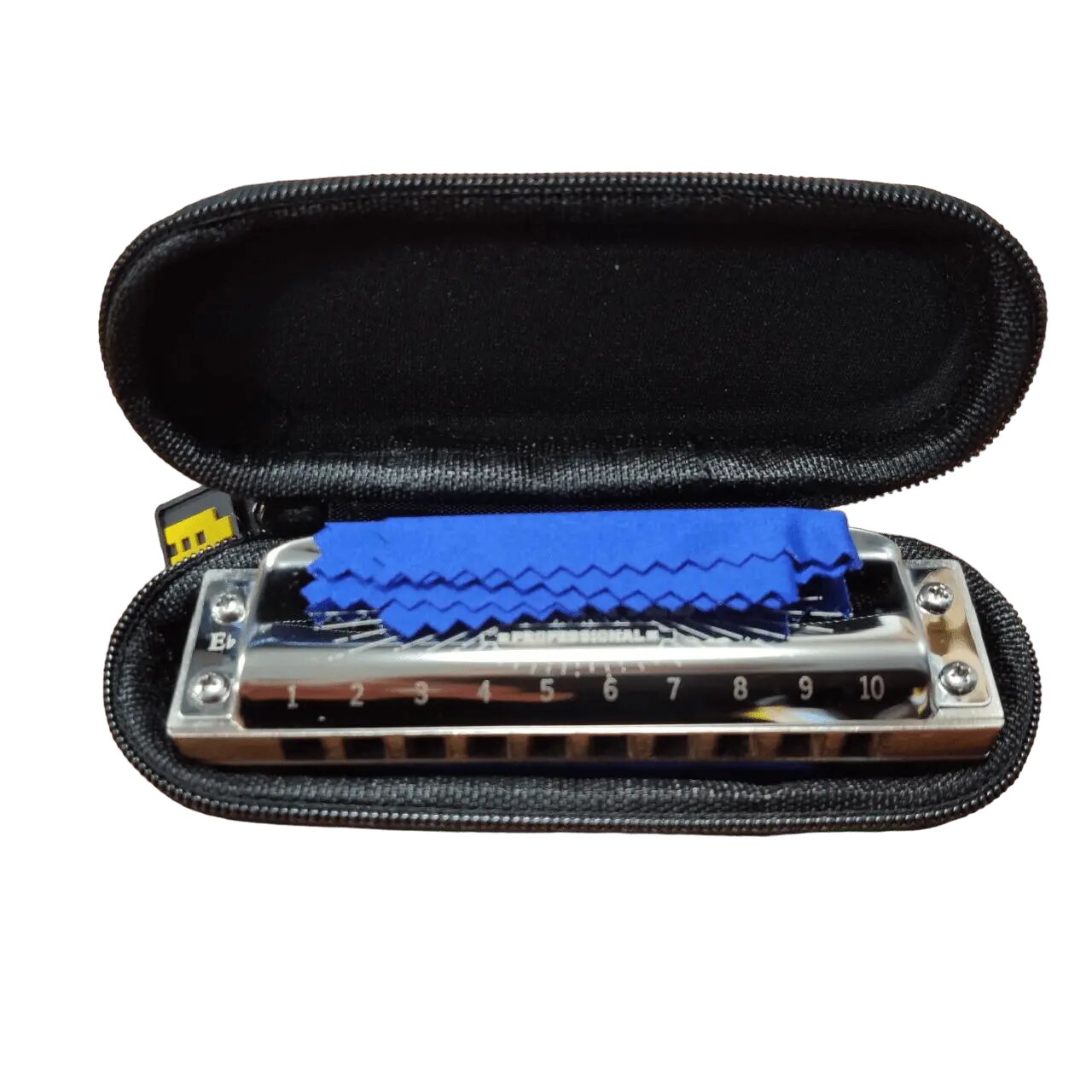 Губная гармошка PRO30 Eb диатоническая, 10 отверстий, духовой музыкальный инструмент, с чехлом