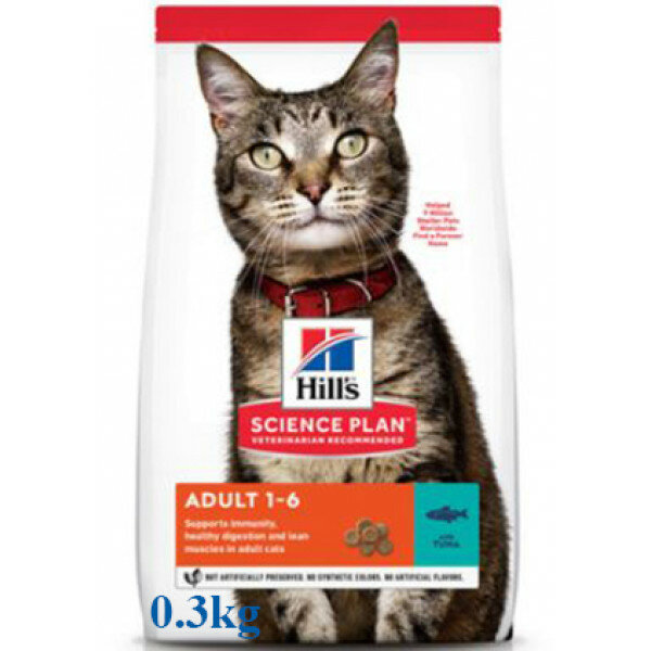 Hill's Science Plan Для взрослых кошек с тунцом (Adult Tuna), 0.3кг