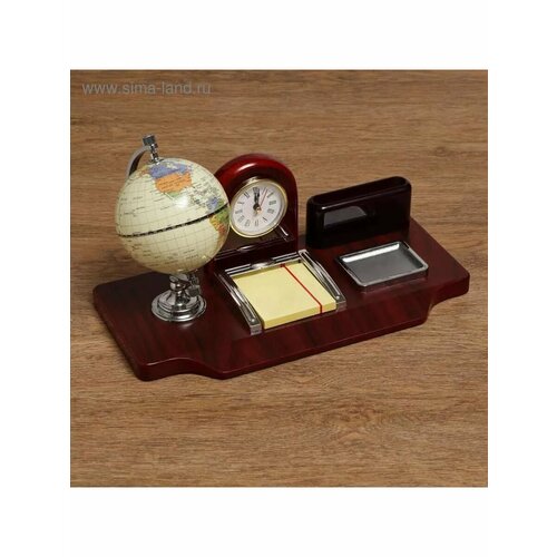 Набор настольный 5в1 часы подст пвиз Глобус листы дзам 4071₽