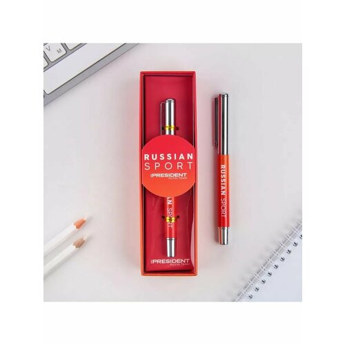 Ручка металл с колпачком Russian sport фурнитура серебро 682₽