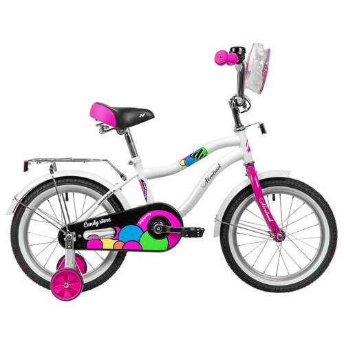 Велосипед 16 NOVATRACK CANDY белый 10323029 14745₽