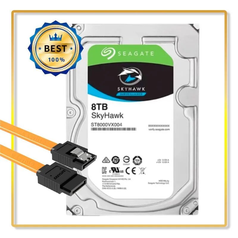 Seagate Жесткий диск SkyHawk 8 ТБ ST8000VХ004