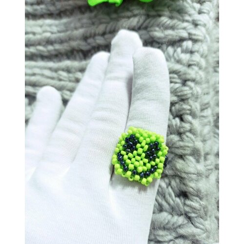 Кольцо Anikom, бисер, размер 18