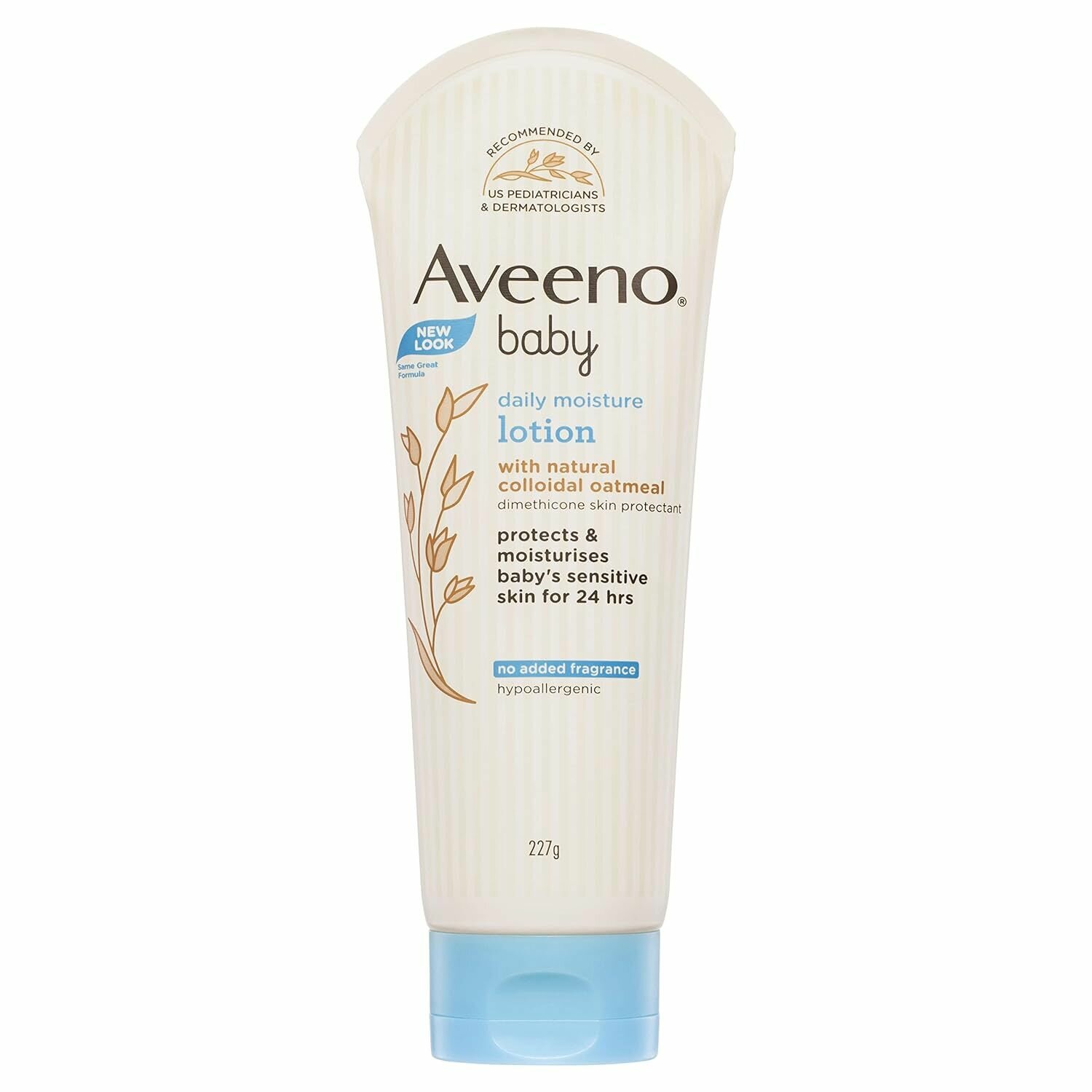 Aveeno Baby Daily Moisture Lotion Детский ежедневный лосьон увлажняющий гипоаллергенный с натуральной овсянкой для чувствительной кожи малыша 227г