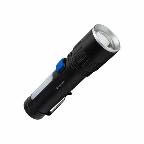 Ручной фонарь Космос KOC133Lit аккумуляторный черный USB-TypeC 10Вт Li-ion18650 1800mAh 1 шт 2039₽