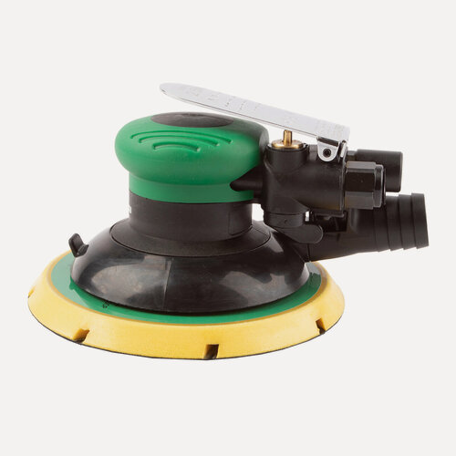 Изображение товара GARWIN PRO GS-ORB-8 Пневматическая, роторно-орбитальная шлифовальная машинка с пылеотводом, 150 мм, 15 отверстий, орбита 8 мм