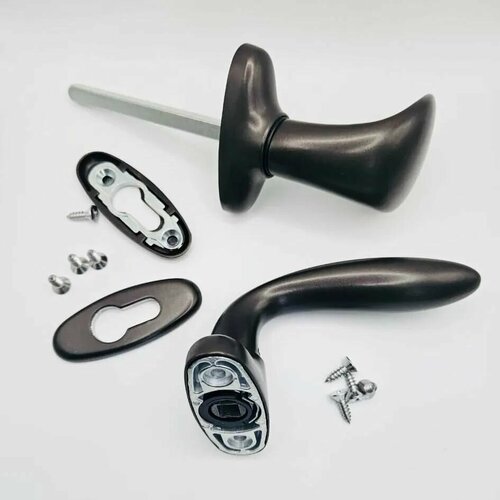 Ручка STUBLINA для калитки и двери (с ограничением систем доступа с накладкой на цилиндр)