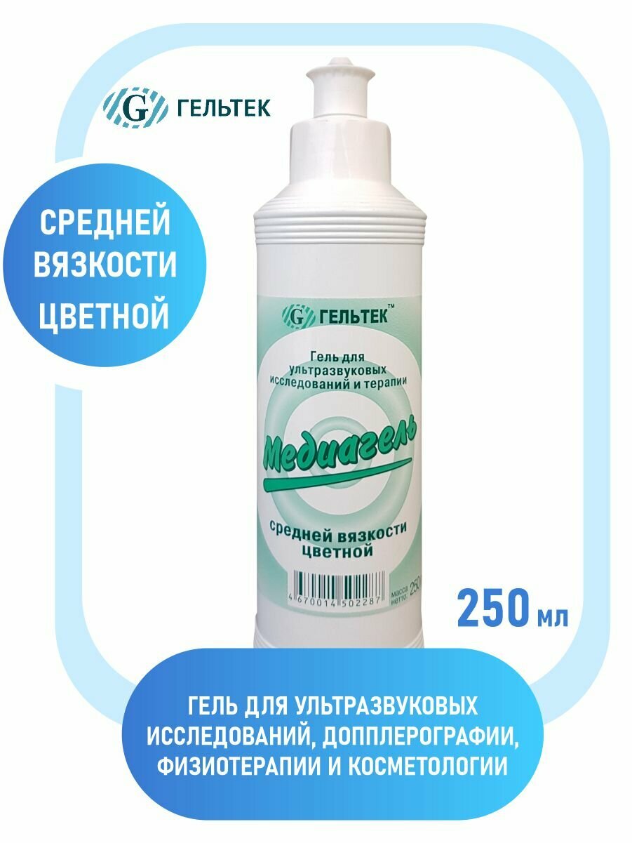 Медиагель средней вязкости (цветной) 250 мл. с дозатором