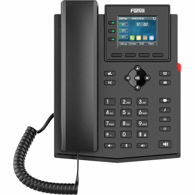 IP-телефон Fanvil X303 2xE 10/100, 2,4, HD voice, 4 SIP, Opus+IPV6, PSU, 2036625