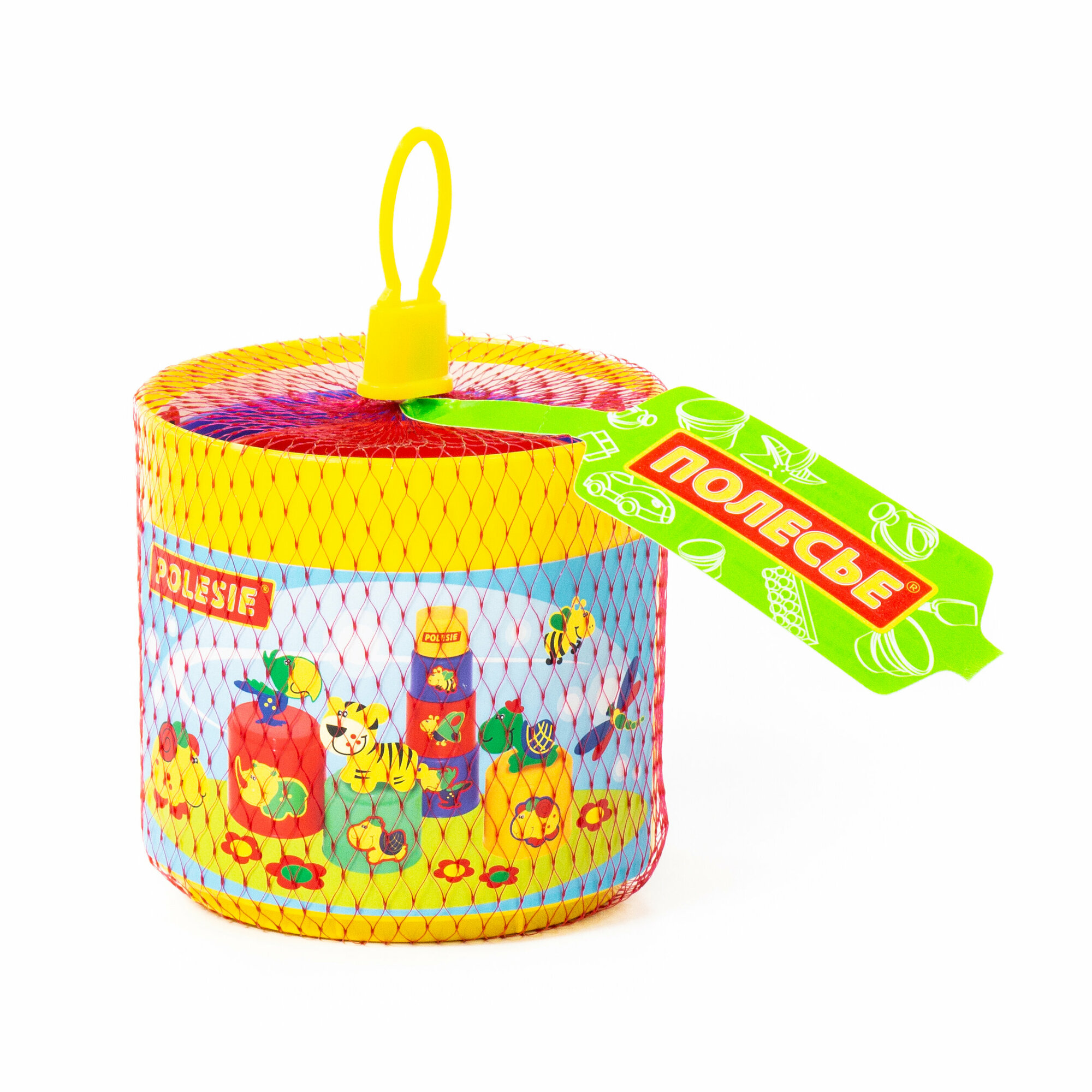 Занимательная пирамидка №3 (9 элементов) (в сеточке) — фото 1