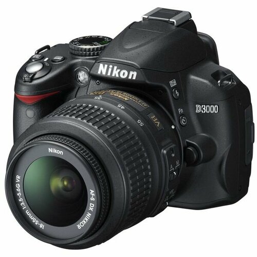 Фотоаппарат Nikon D3000 Kit 18-55mm черный 23389₽