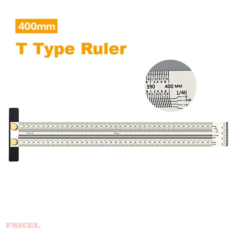 Линейка из нержавеющей стали FNICEL 400mm no pen