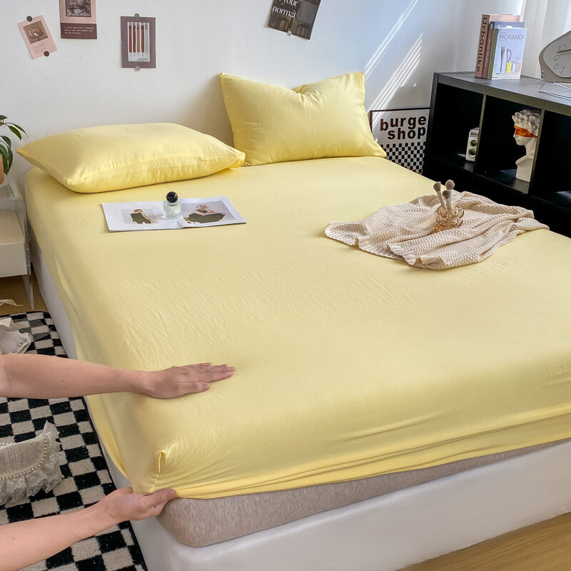 фото Простыня "Four Seasons Simmons", 150x200 см, японская, хлопок, нежная, гусиный желтый